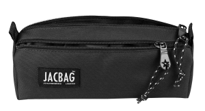 Jacbag Dual Prıme-Çift Bölmeli Üçgen Tip Kalem Kutusu Dual Prime-Siyah