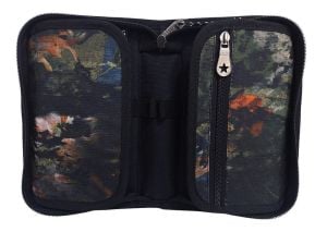 Jacbag Cover -Sert Kapaklı Lastikli Kalem Kutusu Cover-Yeşil Yapraklı