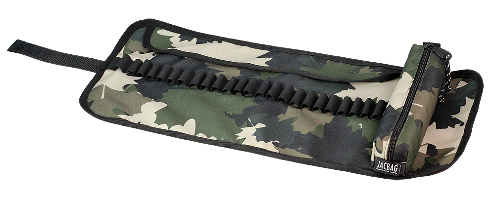 Jacbag Senior -Sanatsal Rulo Kalem Çantası Senior-Haki Camoflora 