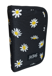 Jacbag Cover -Sert Kapaklı Lastikli Kalem Kutusu Cover-Papatya