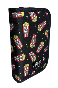 Jacbag Cover -Sert Kapaklı Lastikli Kalem Kutusu Cover-Popcorn