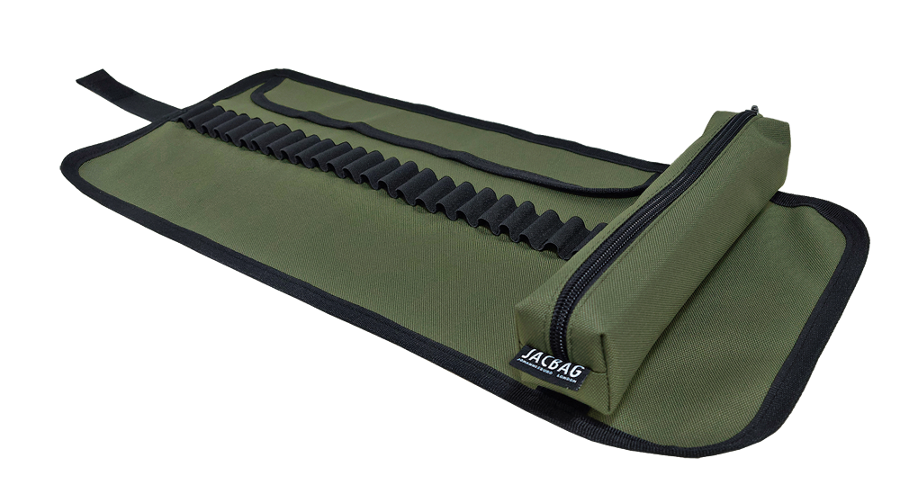 Jacbag Senior -Sanatsal Rulo Kalem Çantası Senior-Haki