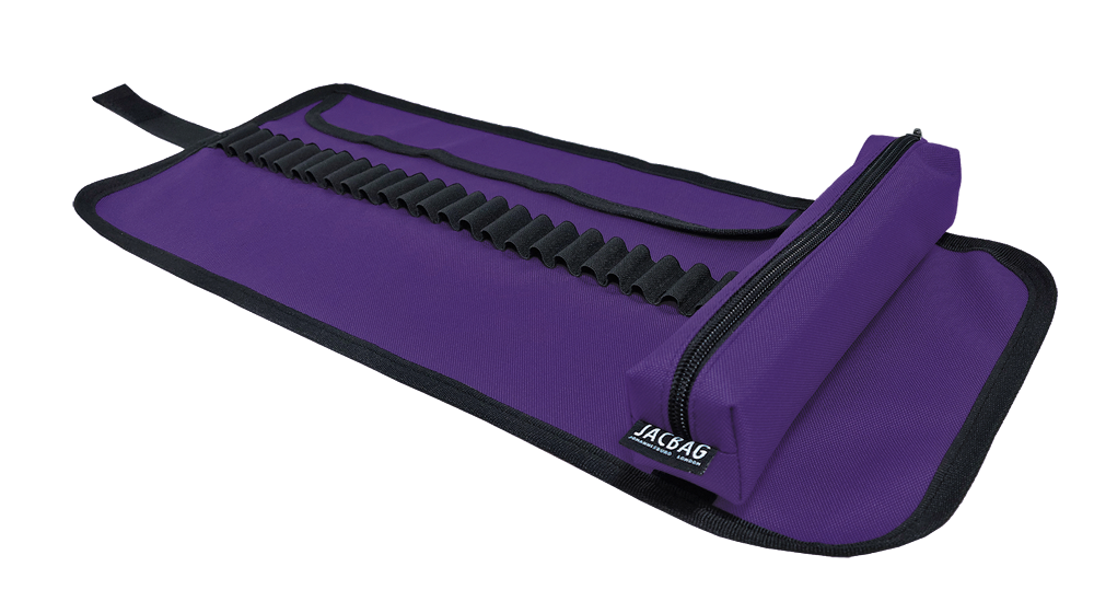 Jacbag Senior -Sanatsal Rulo Kalem Çantası Senior-Mor