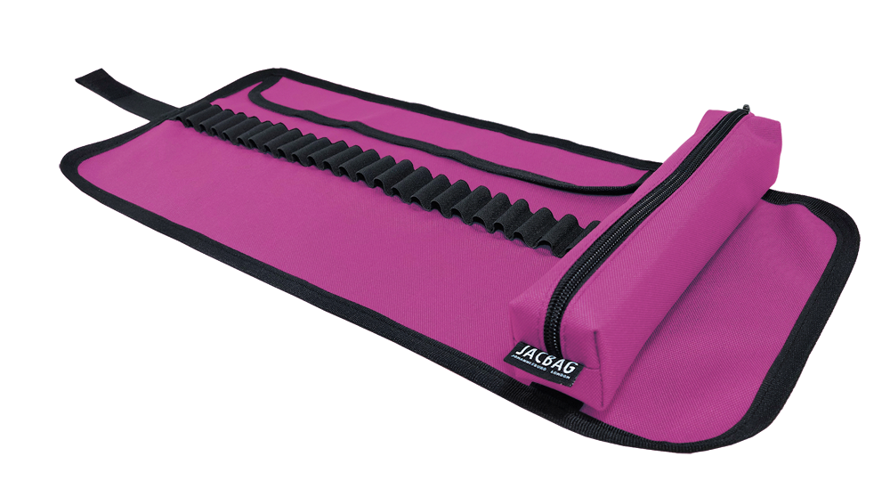 Jacbag Senior -Sanatsal Rulo Kalem Çantası Senior-Pembe