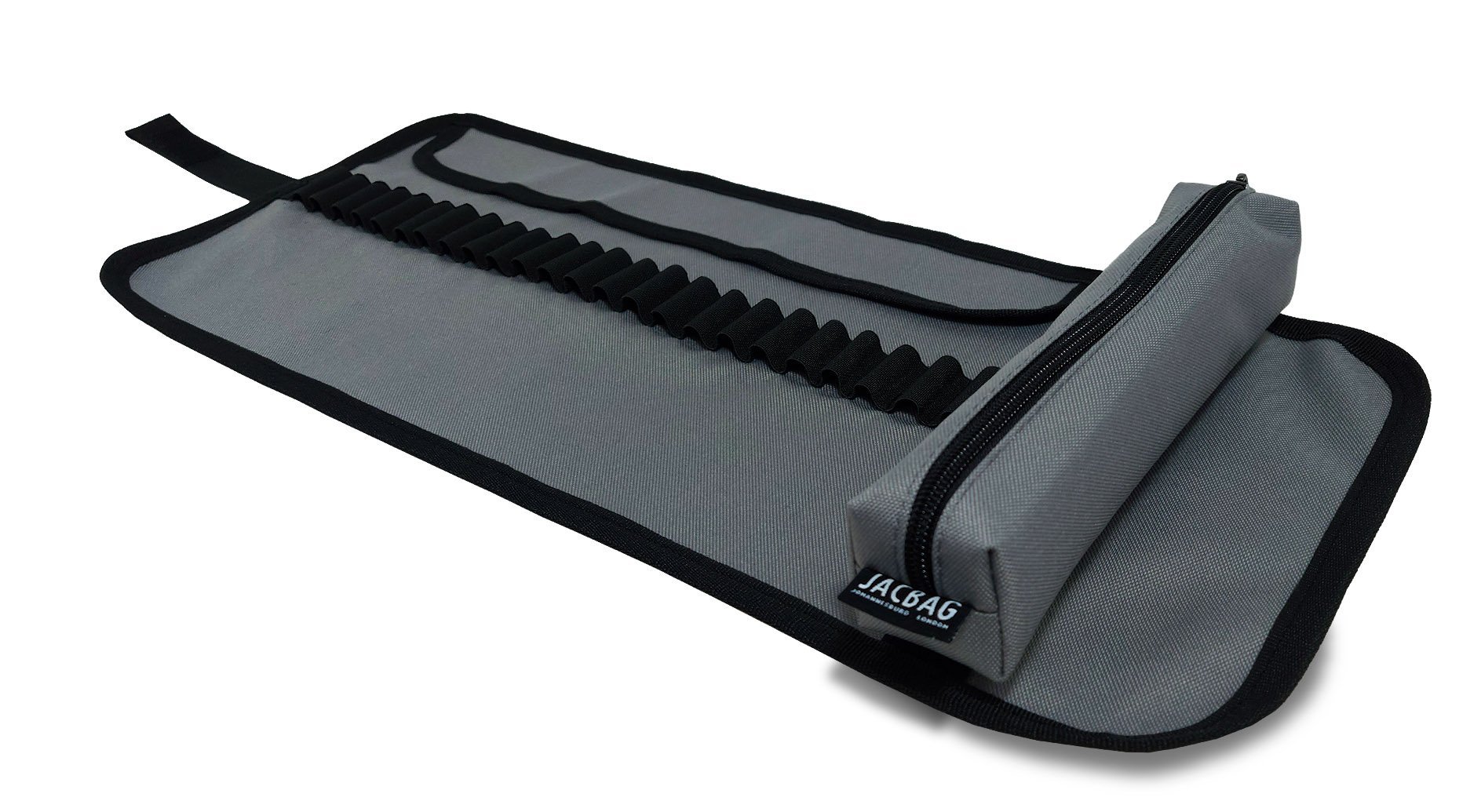 Jacbag Senior -Sanatsal Rulo Kalem Çantası Senior-Gri