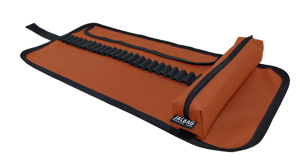 Jacbag Senior -Sanatsal Rulo Kalem Çantası Senior-Kiremit