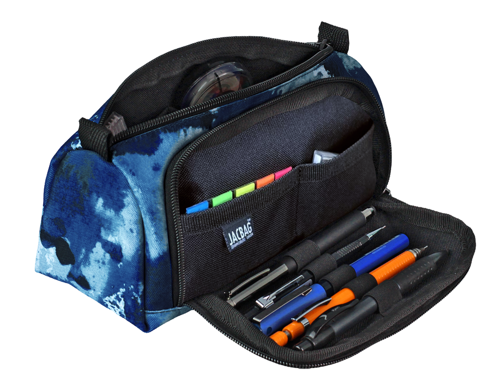 Jacbag Prime XL-Lastik Ayraçlı İki Bölmeli Kalem Kutusu