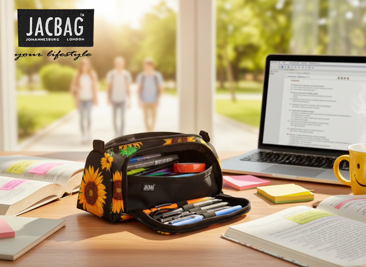 Jacbag Prime XL-Lastik Ayraçlı İki Bölmeli Kalem Kutusu