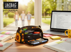 Jacbag Prime XL-Lastik Ayraçlı İki Bölmeli Kalem Kutusu