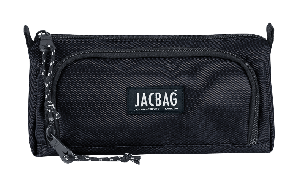 Jacbag Prime XL-Lastik Ayraçlı İki Bölmeli Kalem Kutusu Prime XL-Siyah