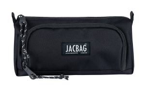 Jacbag Prime XL-Lastik Ayraçlı İki Bölmeli Kalem Kutusu Prime XL-Siyah
