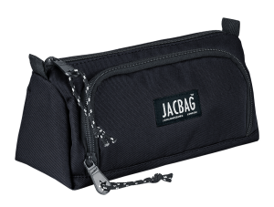 Jacbag Prime XL-Lastik Ayraçlı İki Bölmeli Kalem Kutusu Prime XL-Siyah