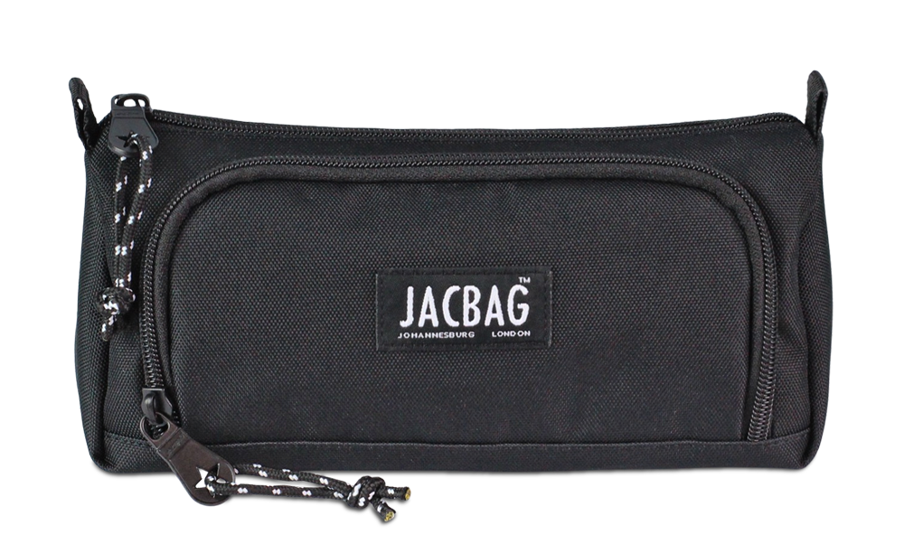 Jacbag Prime XL-Lastik Ayraçlı İki Bölmeli Kalem Kutusu Prime XL-Siyah
