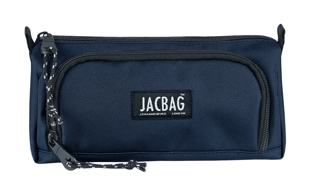 Jacbag Prime XL-Lastik Ayraçlı İki Bölmeli Kalem Kutusu Prime XL-Lacivert