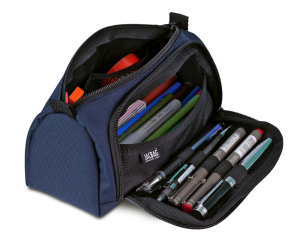 Jacbag Prime XL-Lastik Ayraçlı İki Bölmeli Kalem Kutusu Prime XL-Lacivert