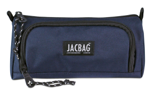 Jacbag Prime XL-Lastik Ayraçlı İki Bölmeli Kalem Kutusu Prime XL-Lacivert