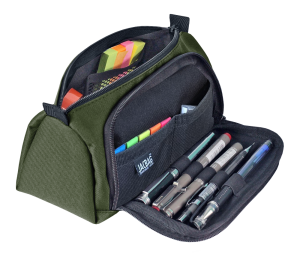 Jacbag Prime XL-Lastik Ayraçlı İki Bölmeli Kalem Kutusu Prime XL-Haki