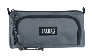 Jacbag Prime XL-Lastik Ayraçlı İki Bölmeli Kalem Kutusu Prime XL-Gri