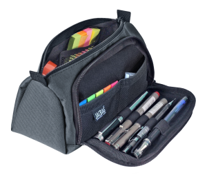 Jacbag Prime XL-Lastik Ayraçlı İki Bölmeli Kalem Kutusu Prime XL-Gri