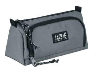 Jacbag Prime XL-Lastik Ayraçlı İki Bölmeli Kalem Kutusu Prime XL-Gri