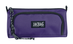 Jacbag Prime XL-Lastik Ayraçlı İki Bölmeli Kalem Kutusu Prime XL-Mor