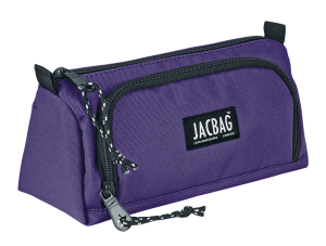Jacbag Prime XL-Lastik Ayraçlı İki Bölmeli Kalem Kutusu Prime XL-Mor