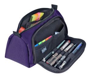 Jacbag Prime XL-Lastik Ayraçlı İki Bölmeli Kalem Kutusu Prime XL-Mor