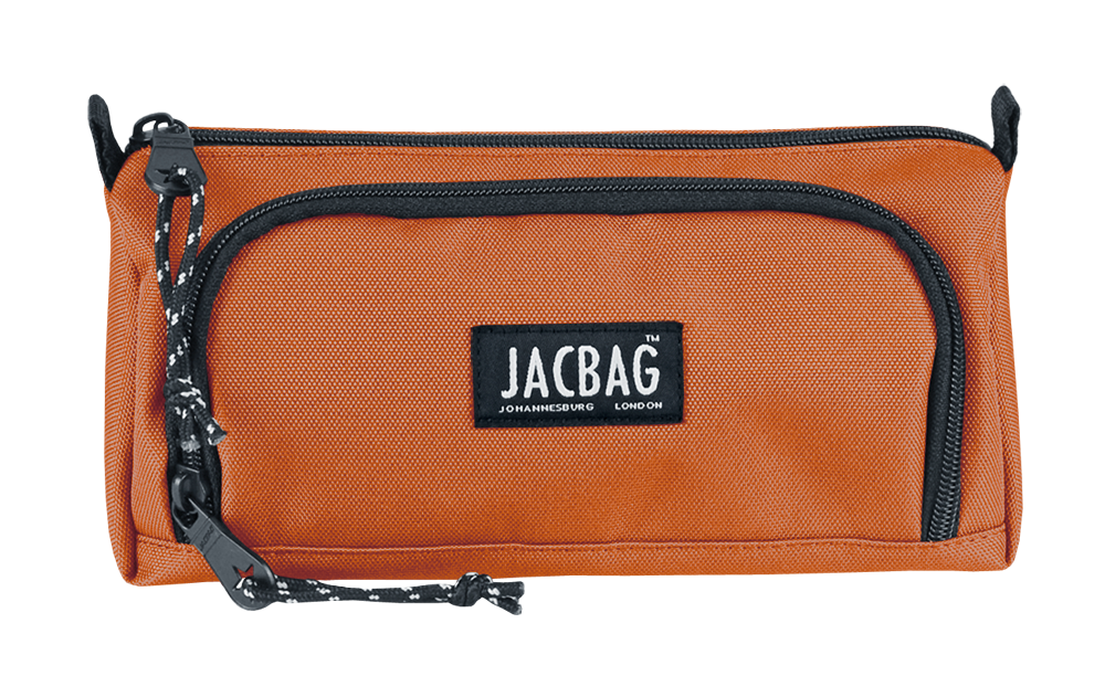 Jacbag Prime XL-Lastik Ayraçlı İki Bölmeli Kalem Kutusu Prime XL-Kiremit