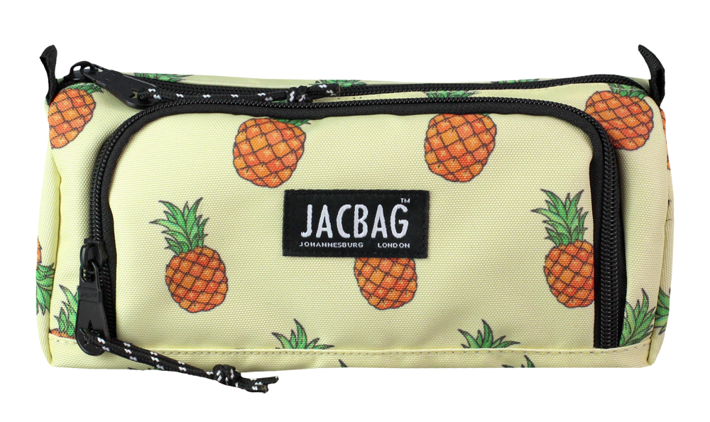 Jacbag Prime XL-Lastik Ayraçlı İki Bölmeli Kalem Kutusu Prime XL-Ananas