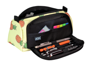 Jacbag Prime XL-Lastik Ayraçlı İki Bölmeli Kalem Kutusu Prime XL-Ananas