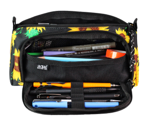 Jacbag Prime XL-Lastik Ayraçlı İki Bölmeli Kalem Kutusu Prime XL-Ayçiçeği