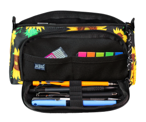 Jacbag Prime XL-Lastik Ayraçlı İki Bölmeli Kalem Kutusu Prime XL-Ayçiçeği