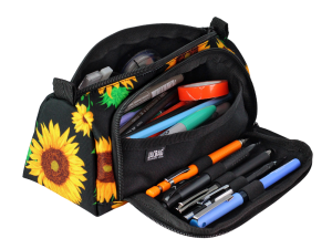 Jacbag Prime XL-Lastik Ayraçlı İki Bölmeli Kalem Kutusu Prime XL-Ayçiçeği
