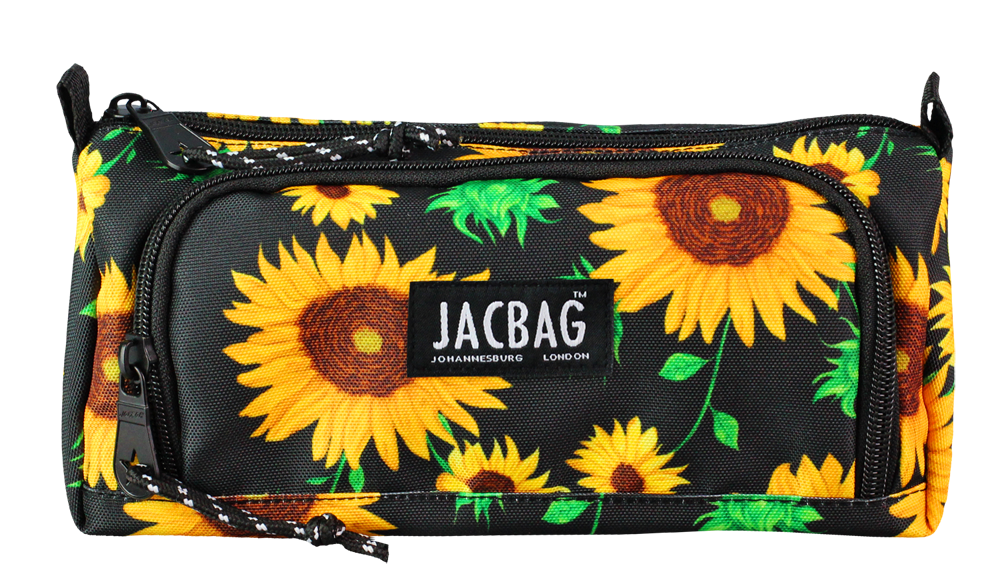Jacbag Prime XL-Lastik Ayraçlı İki Bölmeli Kalem Kutusu Prime XL-Ayçiçeği