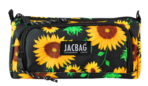 Jacbag Prime XL-Lastik Ayraçlı İki Bölmeli Kalem Kutusu Prime XL-Ayçiçeği