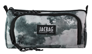 Jacbag Prime XL-Lastik Ayraçlı İki Bölmeli Kalem Kutusu Prime XL-Gri Bulut