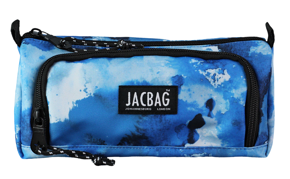 Jacbag Prime XL-Lastik Ayraçlı İki Bölmeli Kalem Kutusu Prime XL-Mavi Bulut