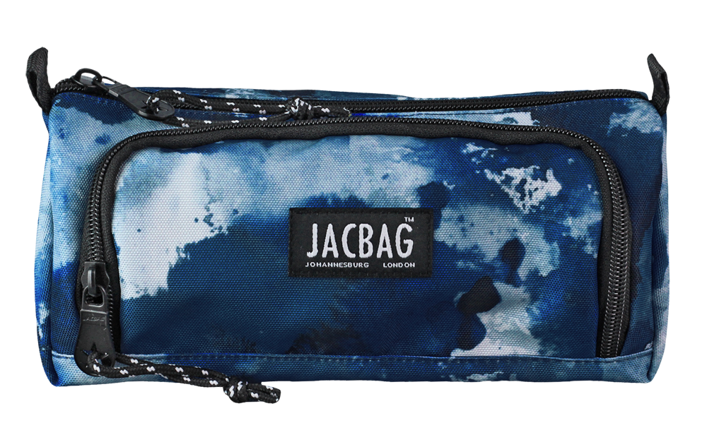 Jacbag Prime XL-Lastik Ayraçlı İki Bölmeli Kalem Kutusu Prime XL-Mavi Bulut