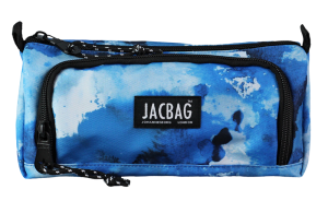 Jacbag Prime XL-Lastik Ayraçlı İki Bölmeli Kalem Kutusu Prime XL-Mavi Bulut