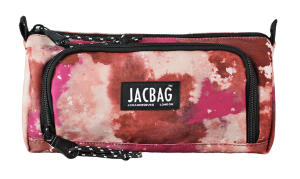 Jacbag Prime XL-Lastik Ayraçlı İki Bölmeli Kalem Kutusu Prime XL-Pembe Bulut