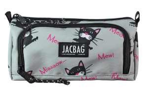 Jacbag Prime XL-Lastik Ayraçlı İki Bölmeli Kalem Kutusu Prime XL-Miyav