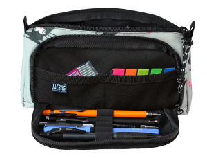 Jacbag Prime XL-Lastik Ayraçlı İki Bölmeli Kalem Kutusu Prime XL-Miyav