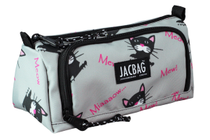 Jacbag Prime XL-Lastik Ayraçlı İki Bölmeli Kalem Kutusu Prime XL-Miyav