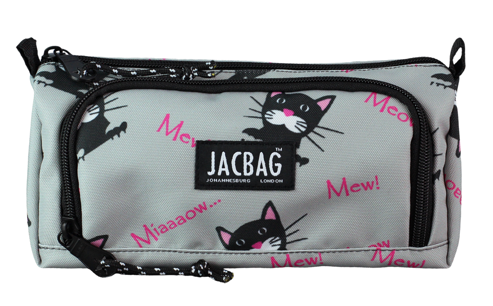 Jacbag Prime XL-Lastik Ayraçlı İki Bölmeli Kalem Kutusu Prime XL-Miyav