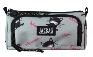 Jacbag Prime XL-Lastik Ayraçlı İki Bölmeli Kalem Kutusu Prime XL-Miyav