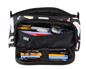 Jacbag Prime XL-Lastik Ayraçlı İki Bölmeli Kalem Kutusu Prime XL-Pastel Pop