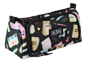 Jacbag Prime XL-Lastik Ayraçlı İki Bölmeli Kalem Kutusu Prime XL-Pastel Pop