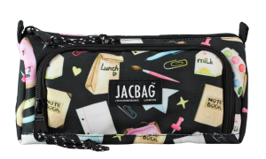 Jacbag Prime XL-Lastik Ayraçlı İki Bölmeli Kalem Kutusu Prime XL-Pastel Pop