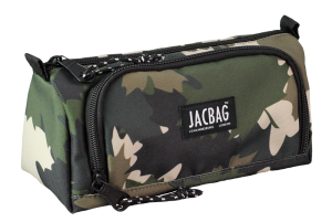 Jacbag Prime XL-Lastik Ayraçlı İki Bölmeli Kalem Kutusu Prime XL-Haki Camoflora