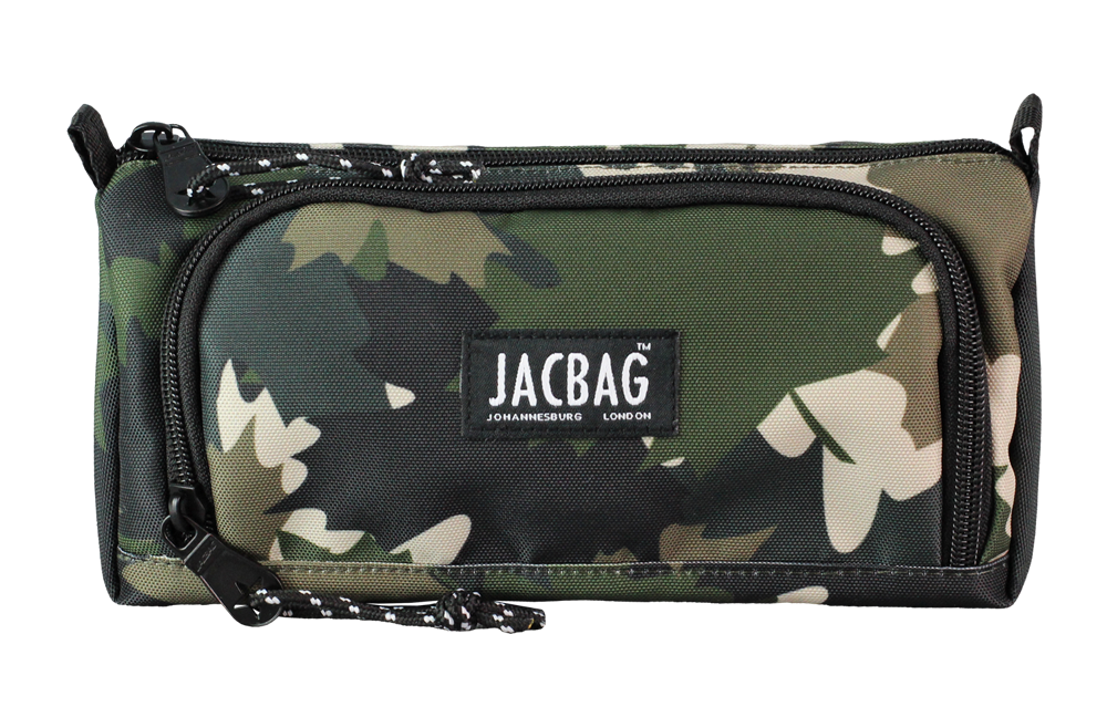 Jacbag Prime XL-Lastik Ayraçlı İki Bölmeli Kalem Kutusu Prime XL-Haki Camoflora